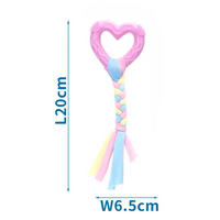 Nobleza ružové srdiečko s uzlíkom 6,5 x 20 cm